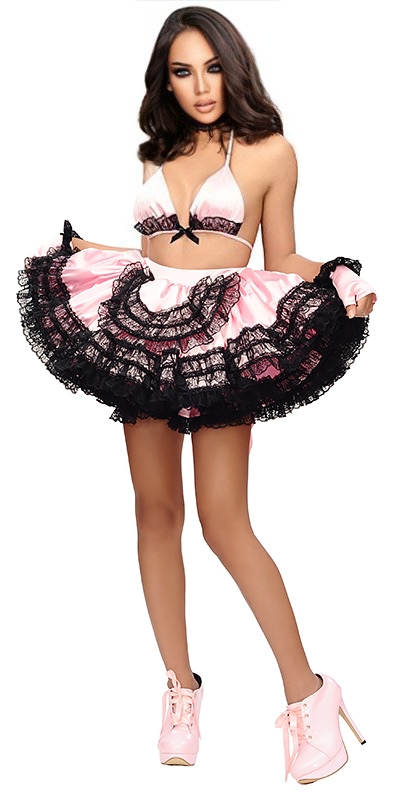 Twinkle Satin French Maid sat059 1