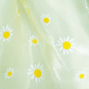 soft yellow over white organdy